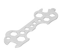Topyond Multipurpose Bike Spanner Wrench, Bike Wrench Steel Multi-Hole Wrench Bicycle Cycle Mountain Bike Wrench Portable Bike Repair Tool Screwdriver Wrench