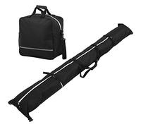 Topyond Nylon Snowboard Bag and Ski Boot Storage Bags Waterproof Carrying Travel Case Set,Unpadded Snow Ski Bags Fit Skis Up to 200cm