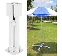Topyond Parasol Base, Heavy Duty Outdoor Umbrella Stand, Large Cross Frame Metal Umbrella Holder, Portable Folding Patio Sun Shade Base, Durable for Beach, Garden, and Patio Use