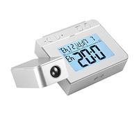 Topyond Projection Alarm Clock, Digital Alarm Clock Dual Alarm Table Clock with 180° Rotatable Projector and Temperature Display, USB Powered Digital Clock for Bedroom, Office, Kitchen