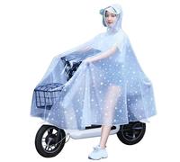 Topyond Waterproof Cycling Poncho for Adults, Lightweight Rain Coat Cape Full-Body Coverage, Breathable Design for Electric Bikes/Scooters