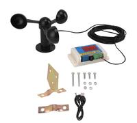 Topyond Wind Speed Alarm Device with 3 Fan Blades Tower Crane Anemometer USB 5V High Precision,for Outdoor Use, Intelligent Alarm for Wind Speed Monitoring