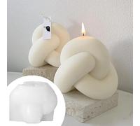 TOPYS Large Knot Candle Mold, Silicone, Ball Shape, 4.2in