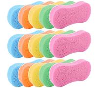 TOPZEA 15 Pcs Car Wash Sponges, Large Thick Handy Cleaning Scrubber Washing Sponge Pads for Car, Bike, Boat, Kitchen Sink, Bathroom, Tile, with Vacuum Compressed Packing, 5 Colors, 8.5"x4.3"x1.7"