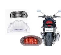 TOPZONE Compatible for Suzuki 2010-16 GSX1250FA BANDIT; 07-16 GSF1250 BANDIT; 06 GSF1200S Bandit S; LED Taillight Rear Lamp Brake Light 35712-38G50 (LED Brake Light, Clear)