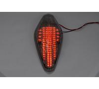 Topzone Moto Smoked Lens Motorcycle Led Taillights Brake Tail Light with Integrated Turn Signal Lamp Indicators For Honda VTX 1300/1800 RETRO/ 1800T