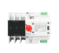 TOQ5-125 3P 3 Phase Din Rail ATS For PV And Inverter Dual Power Automatic Transfer Selector Switches Uninterrupted 63A 100A 125A 1Pcs(63A)