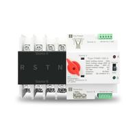 TOQ5-63 3 Phase Din Rail ATS Dual Power Automatic Transfer Switch Electrical Selector Switches Uninterrupted Power 4P 63A 100A 125A 1Pcs(110V,100A)