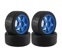TOQPCZA For Arrma For Infraction For Felony For Limitless 5-Spoke 100x42mm Tyre 17mm Wheel Hex 1/7 RC Car Upgrade Parts Accessories RC Tyre Set(Blue)