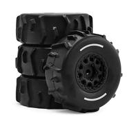 TOQPCZA RC Car Toys Components For Arrma For Typhon For Grom 1/14 4pcs 72mm Sand Tire RC Car Short Course Truck Upgrade Parts Accessories(Black4)