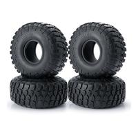 TOQPCZA RC Car Toys Components For Axial For SCX10 For Wraith D90 D110 TF2 For TRX4 For TRX6 1/10 1.9 2.2inch Rubber Wheel Tire With Foam Inserts RC Crawler Parts(2.2inch,4PCS)