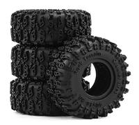 TOQPCZA RC Car Toys Components For SCX30 For Ascent-32 1/30 4pcs 40mm 0.7inch Rubber Tire Wheel Tyre RC Crawler Model Car Upgrade Repair Modify Parts(SizeB)