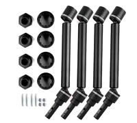 TOQPCZA RC Car Toys Components For Traxxas For MAXX 2.0 V2 89076-4 For WideMaxx 1/10 4pcs 8996X Extended Drive Shaft CVD With Wheel Hex RC Car Upgrade Parts(Black)