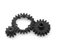 TOQPCZA RC Car Toys Components For Traxxas For X-Maxx 1/5 XO-1 1/7 For E-Revo 2.0 For MAXX 1/10 Steel 2.0M 23T Spur Gear And 10T 17T Pinion Gear 6447 6449 RC Car Parts(17T)