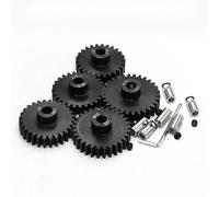 TOQPCZA RC Car Toys Components For Traxxas For X-MAXX For Xrt 5pcs 1.5M Steel Motor Gear 0.8mm 0.5mm 11T 14T 15T 16T 21T 26T 28T 30T RC Car Upgrade Parts Accessories(26T-30T)