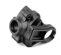 TOQPCZA RC Jouets Parts For Arrma 3S For Blx For Kraton For Granite For Outcast For Senton 1/10 Upgrades Parts Metal Differential Cover Yoke Set Model(Black)