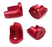 TOQPCZA RC Jouets Parts For Arrma For Mini For MOJAVE For GROM 1/18 For Granite For Typhon 1/14 4pcs Metal Shock Cap Protector Absorber Protection Cover(Red)