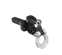 TOQPCZA RC Jouets Parts For TRX4 For SCX10 1/8 1/10 Crawler Truck Upgrade Accessories Metal Adjustable RC Trailer Hitch Tow Hook Model Accessory(Silver)