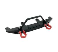 TOQPCZA RC Parts For WPL C14 C24 1/16 Metal Front Bumper Is Suitable Anti-Collision Remote Control Car 4WD Truck Track Upgrade Parts Repair Replace(Black)