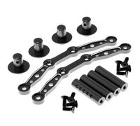 TOQPCZA RC Replacement Parts For Arrma For Mojave 4S 4X4 For BLX 1/8 Metal Body Mount Post Shell Column RC Car Upgrade Parts(Black)