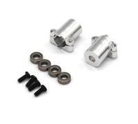 TOQPCZA RC Replacement Parts For FMS For Fire For Horse For EAZYRC 1/18 For Thunder Storm RC Remote Control Car Metal Upgrade Accessories Rear Wheel For Seat(Silver)
