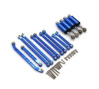 TOQPCZA RC Replacement Parts For FMS For Fire For Horse For EAZYRC 1/18 For Thunder Storm RC Remote Control Car Metal Upgrade Accessories Shock Absorber Trolley Set(Blue)