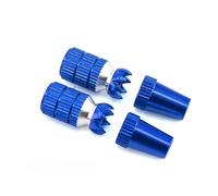 TOQPCZA RC Replacement Parts For MC8B 6C AT9 For FUTABA DIY 2Pcs Aluminum RC Car Plane Controller Rocker Head M3 3mm Gimbal Sticks Ends Parts(Blue)