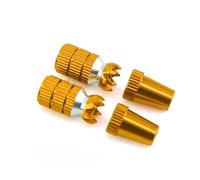 TOQPCZA RC Replacement Parts For MC8B 6C AT9 For FUTABA DIY 2Pcs Aluminum RC Car Plane Controller Rocker Head M3 3mm Gimbal Sticks Ends Parts(Yellow)