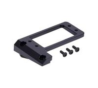 TOQPCZA RC Replacement Parts For VP For Capra F9 DIY For LCG 1/10 Aluminum Front Axle BAT Servo Mount Low Center Of Gravity RC Crawler Car Chassis Upgrade Parts(Black)