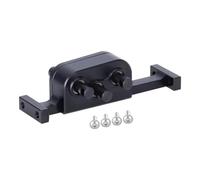 TOQPCZA Rc Upgrade Components For 1/10 3-Speed Aluminum Transfer Case RC Crawler - Underdrive Normal Reverse Gears For LCG Chassis(Black)
