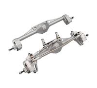 TOQPCZA Rc Upgrade Components For Axial For Capra 1.9 For Unlimited Trail For Buggy For UTB For Currie F9 1/10 Aluminum Alloy Front And Rear Portal Axle RC Crawler(Silver,1set)