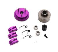 TOQPCZA Rc Upgrade Components For HPI For HSP For Traxxas 1/8 Metal Clutch Flywheel Set D10201 14T RC Bell Model For Nitro Car Upgrade Spare(PURPLE)