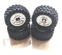 TOQPCZA Rc Upgrade Components For MJX For Hyper Go H12Y H12Y+H12P 1/12 Wheels/tires/tyres RC Crawler Trucks Spare Upgrade Modification Parts(Silver)