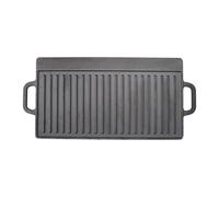 Toque Reversible Cast Iron Griddle Plate Non-Stick Grill Skillet Pan BBQ in Black Toque Black