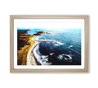 Tor Bay Seascape in Canada Painting Framed Print | A2 Oak Framed Wall Art | Ready to Hang | Modern Historical Picture | Living Room Bedroom Lounge Office