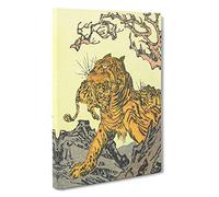 Tora Tiger by Kawanabe Kyosai Canvas Print | Gallery Wrapped 30mm Frame Wall Art | 30x20 inches | Ready to Hang | Modern Animals Picture | Living Room Bedroom Lounge Office