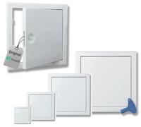 Torado® Access Panel Metal white lockable with Key various Sizes Inspection Hatch Drywall Revision Flap (400 x 400 mm)