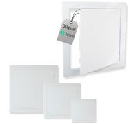 Torado® Plastic Access Panel white three Sizes Inspection Hatch Drywall Revision Flap (14 x 14 inches (355 x 355 mm))
