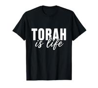 Torah is Life Bible Jewish Hebrew School Yeshiva Rabbi Value Graphic T-Shirt