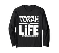 Torah is Life Deuteronomy 30:19-20 Long Sleeve T-Shirt