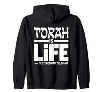 Torah Is Life Deuteronomy 30:19-20 Zip Hoodie