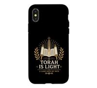 Torah Is Light A Lamp Unto My Path Messianic Hebrew Roots Case for iPhone X/XS