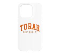 Torah University Hebrew School Yeshiva Jewish Matan Torah Case for iPhone 15 Pro