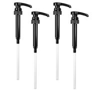 Torani and DaVinci BLACK Syrup Pumps, Fits 25.4 Oz/750Ml Bottles (Pack of 4)