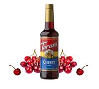 Torani Cherry Syrup 750ml - Premium Cocktail Syrup for Drinks, Bubble Tea, Soda & Iced Tea