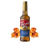 Torani Coffee Syrup - Classic Caramel Flavour 750ml - Cane Sugar Drink Flavouring for Lattes, Iced Coffee & Hot Drinks - Vegetarian Friendly