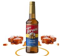 Torani Coffee Syrup, Salted Caramel Flavour, 750ml | Cane Sugar Drink Flavouring for Lattes, Iced Coffee & Hot Drinks, Vegetarian Friendly
