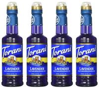 Torani Lavender Syrup Sugar Free Kosher 30ml (Pack of 4)