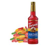 Torani Sour Candy Syrup 750ml - Premium Cocktail Syrup for Drinks, Bubble Tea, Soda & Iced Tea