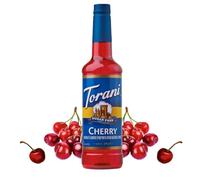 Torani Sugar Free Cherry Syrup (750ml) - Zero Calorie Flavouring for Coffee Drinks, Hot Chocolate & Cocktails - Zero Sugar, No Calorie, No Carb & Vegan